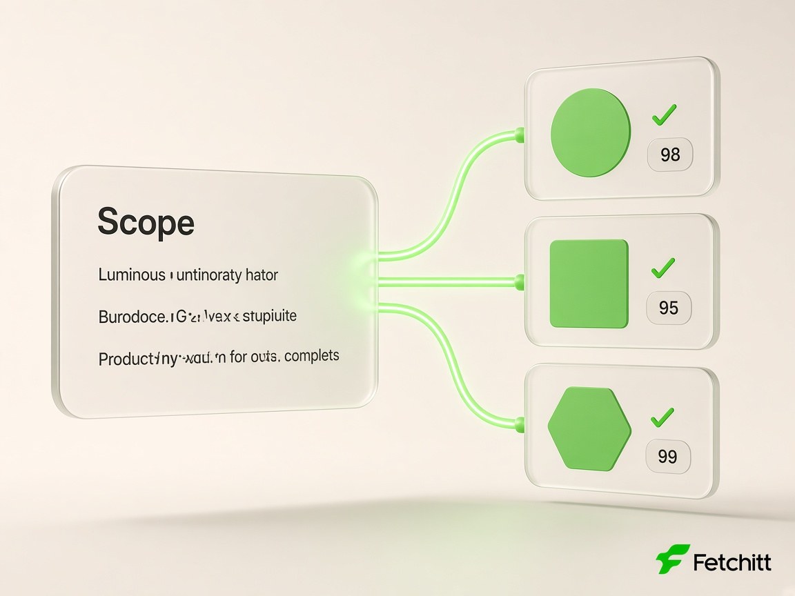 A scoped project matching to scored professionals
