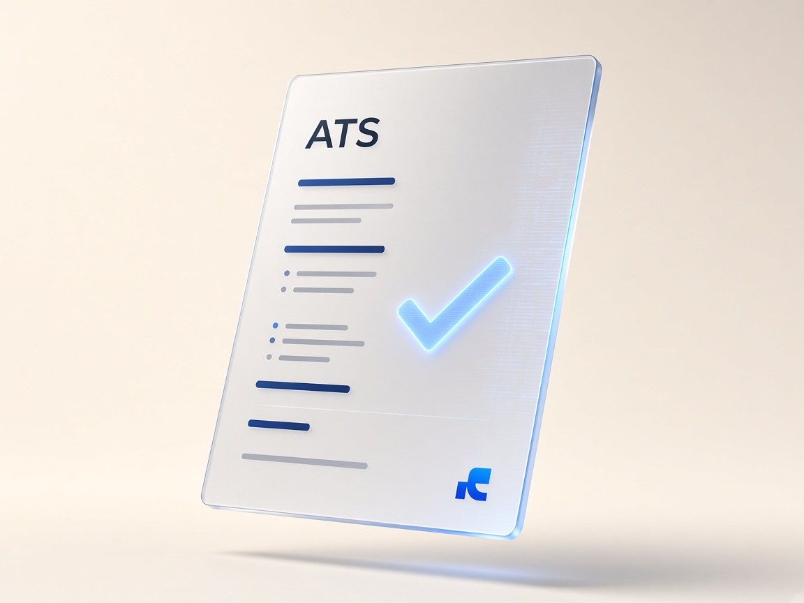 An ATS-friendly Rezumia resume with a clear pass check
