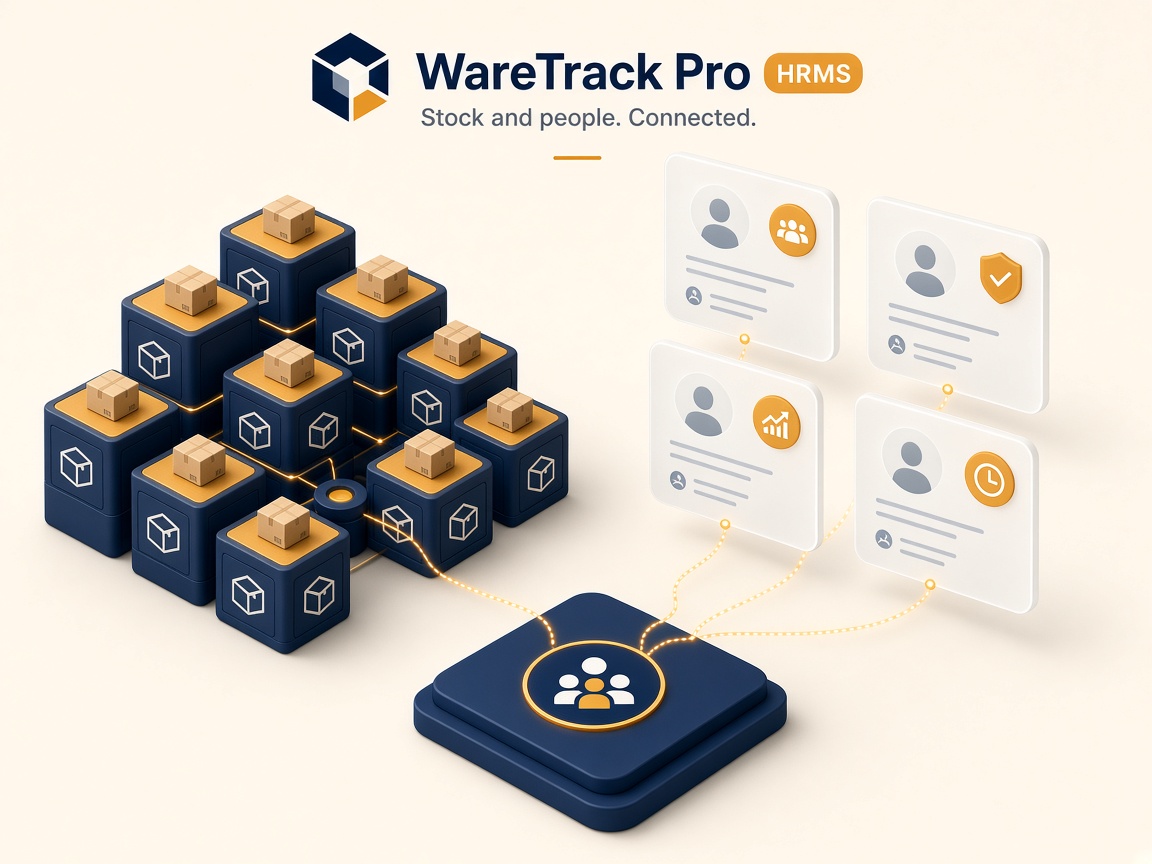 WareTrack Pro HRMS connecting stock and people